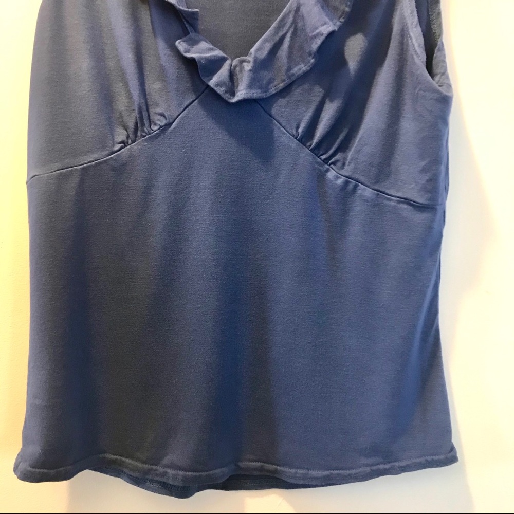 Gap Slate Blue Ruffle Tank Top - Picture 3 of 4